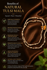 Tulsi Mala (Approx 6.5 mm) - Natural, MGL Certified