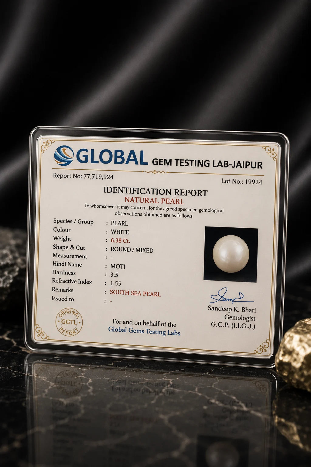 White Pearl 6.38 Ct