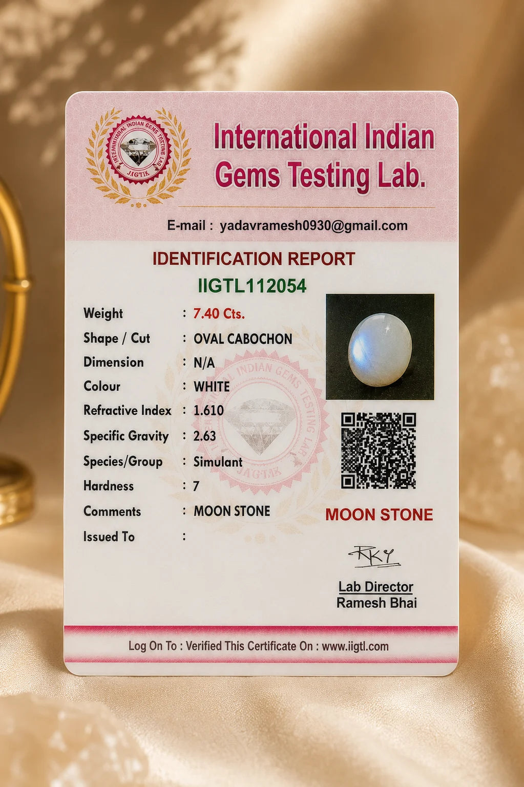 Moon Stone 7.40 Ct
