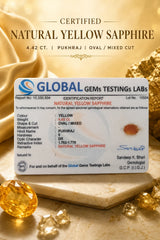 Yellow Sapphire (Pukhraj) 4.42 Ct