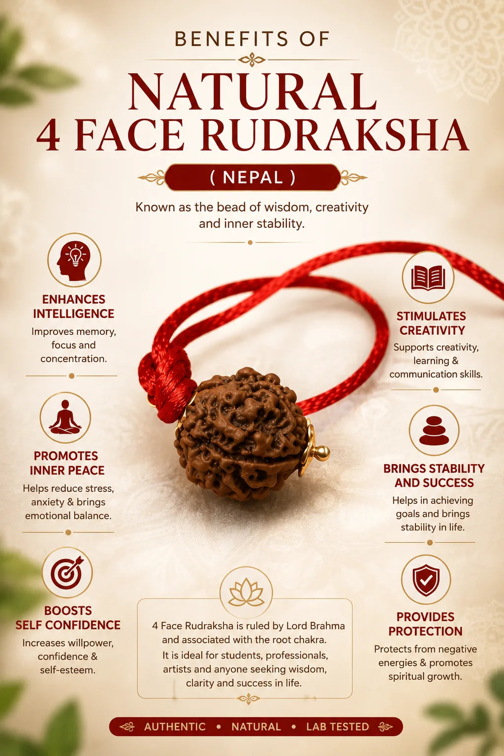 Rudraksha 4 Mukhi (Nepal)