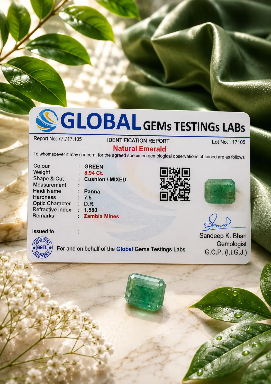 Emerald (Panna) 8.94 Ct