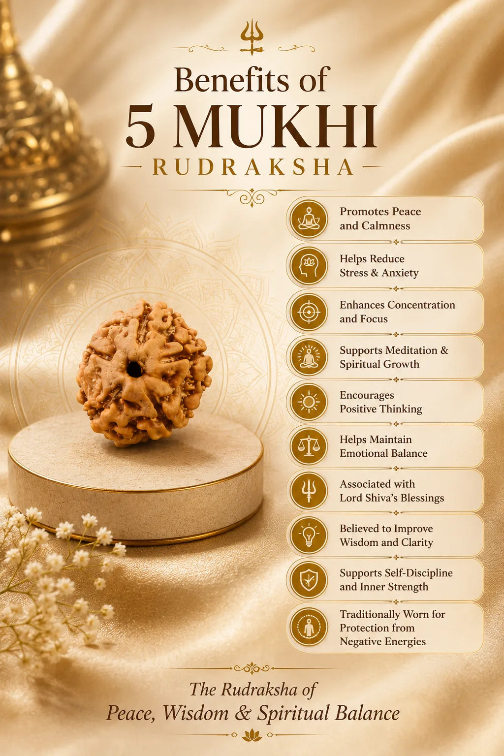 5 Mukhi Rudraksha