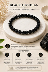 Black Matte Bracelet 8mm