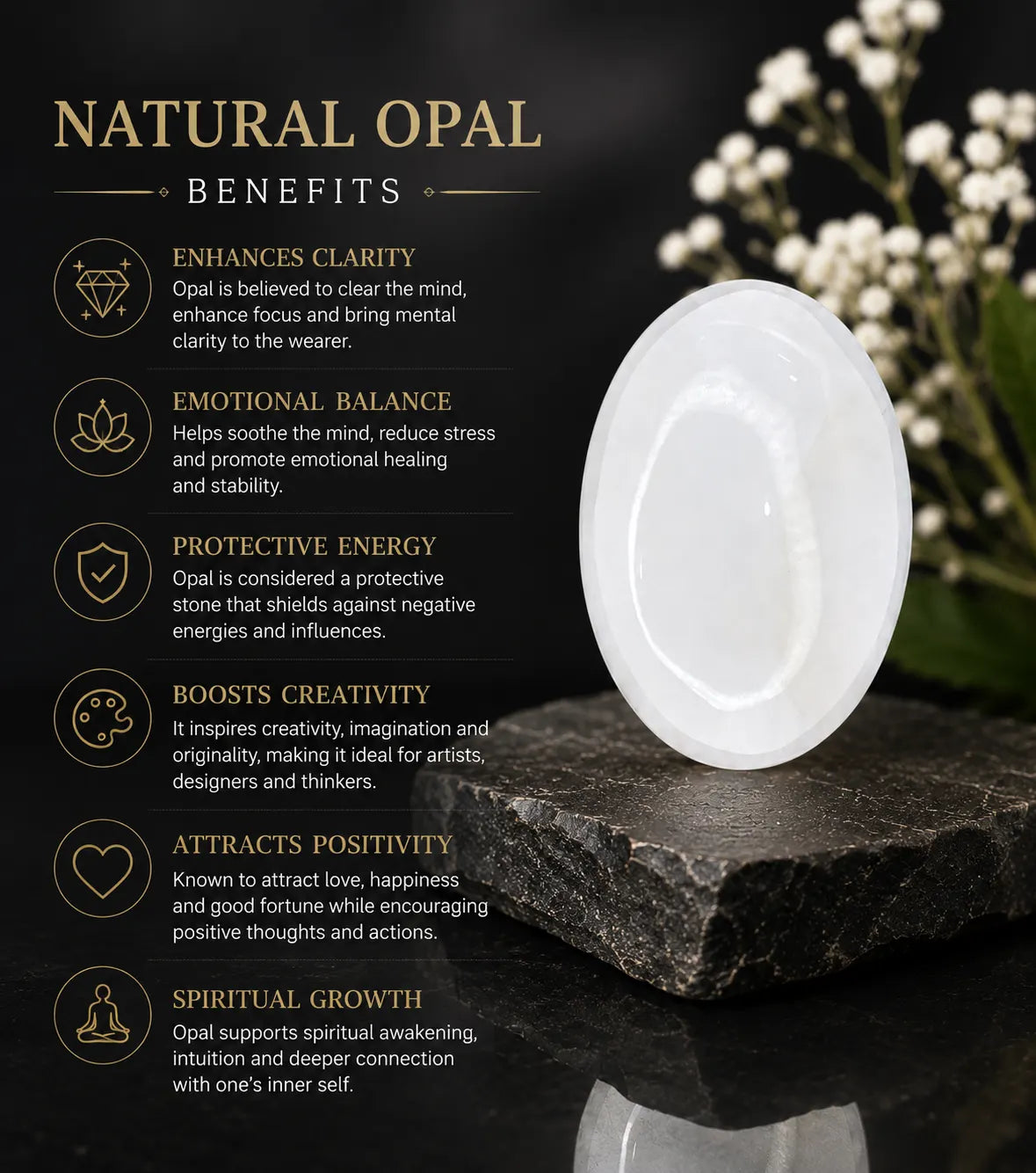 White Opal 6.08 Ct