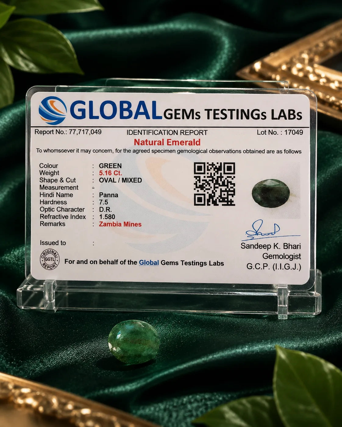 Emerald (Panna) 5.16 Ct
