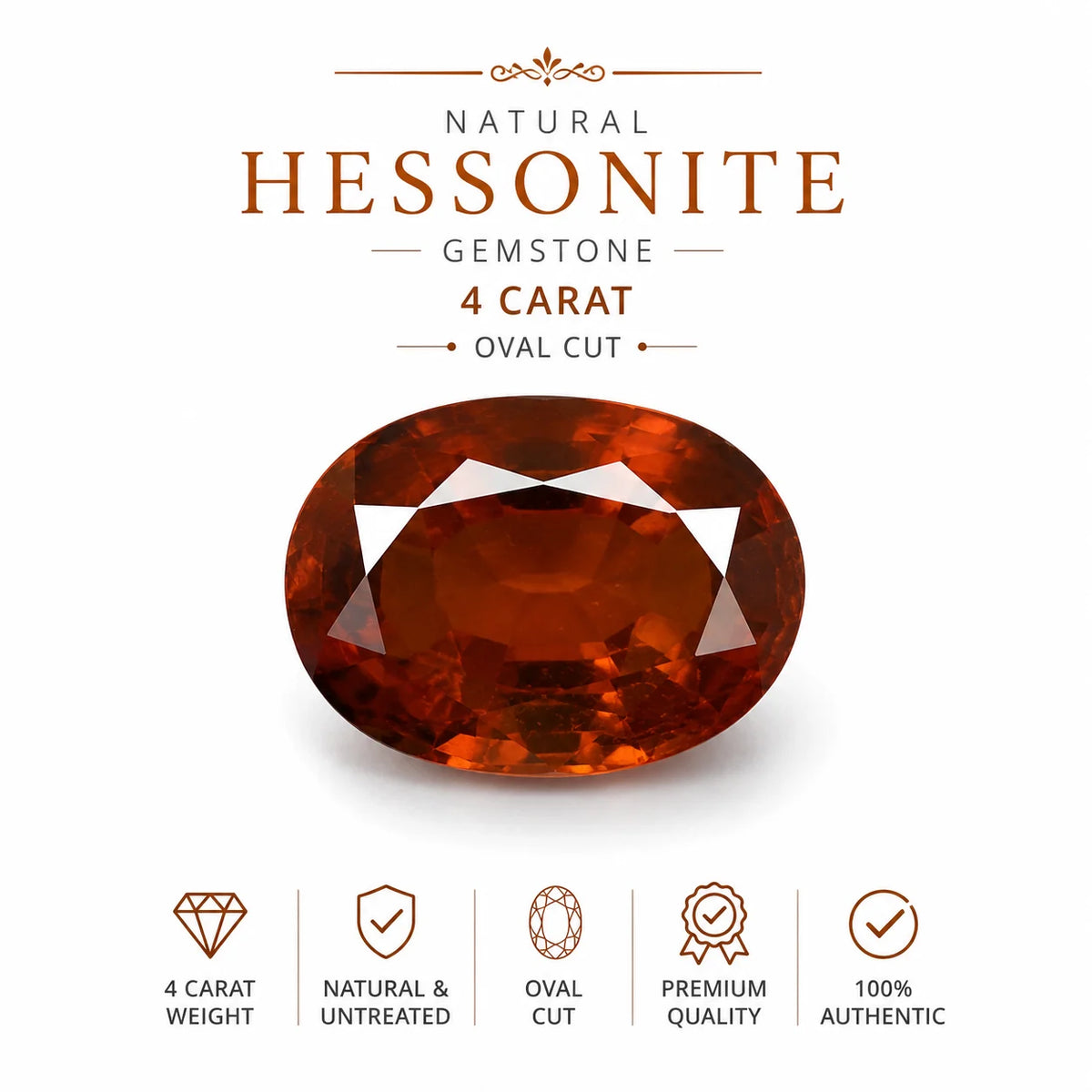 Hessonite 4 Carat