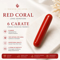 Red Coral Long 6 Carat