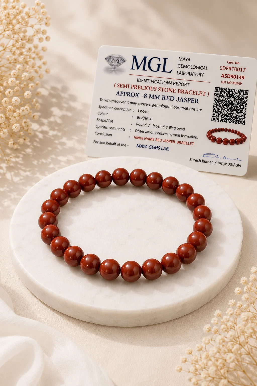 Red Jasper Bracelet