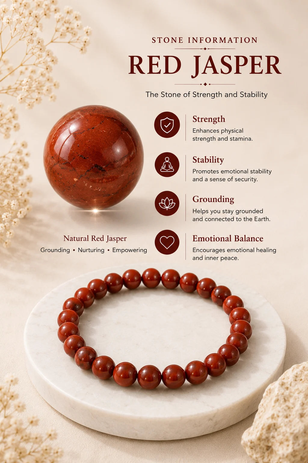 Red Jasper Bracelet