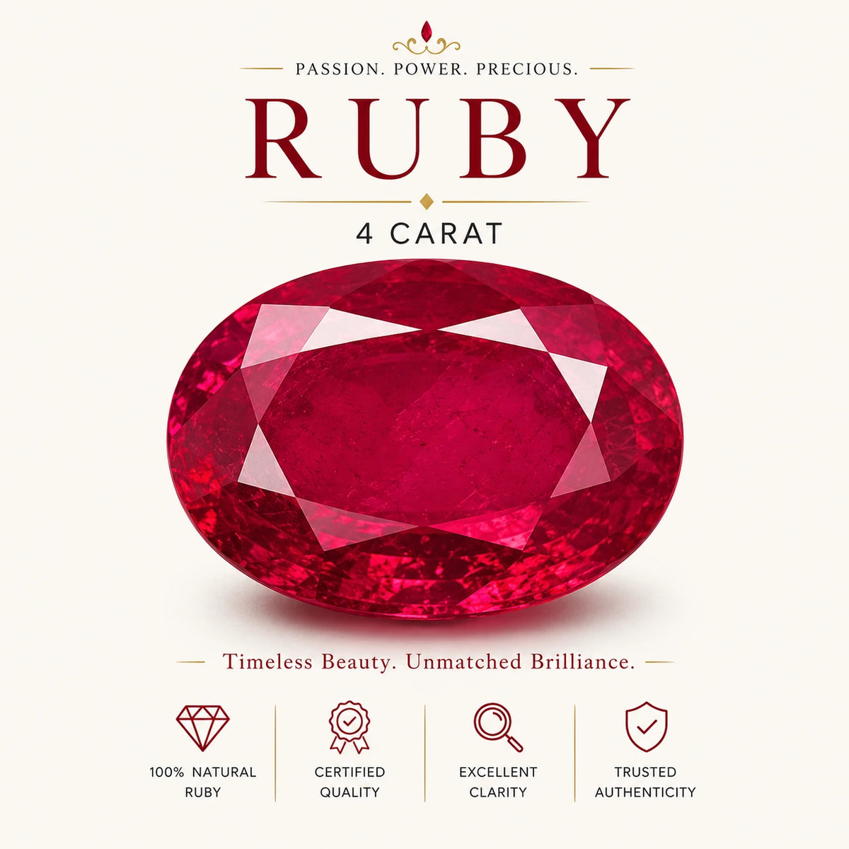 Ruby 4 Carat