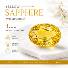Yellow Sapphire 4 Carat