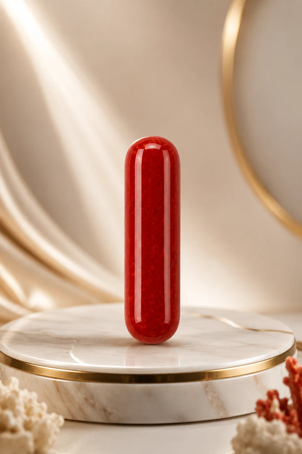 Red Coral Long 4.50 Ct