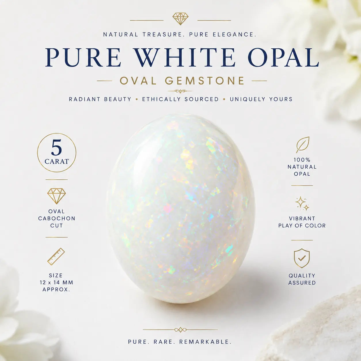 White Opal 5 Carat