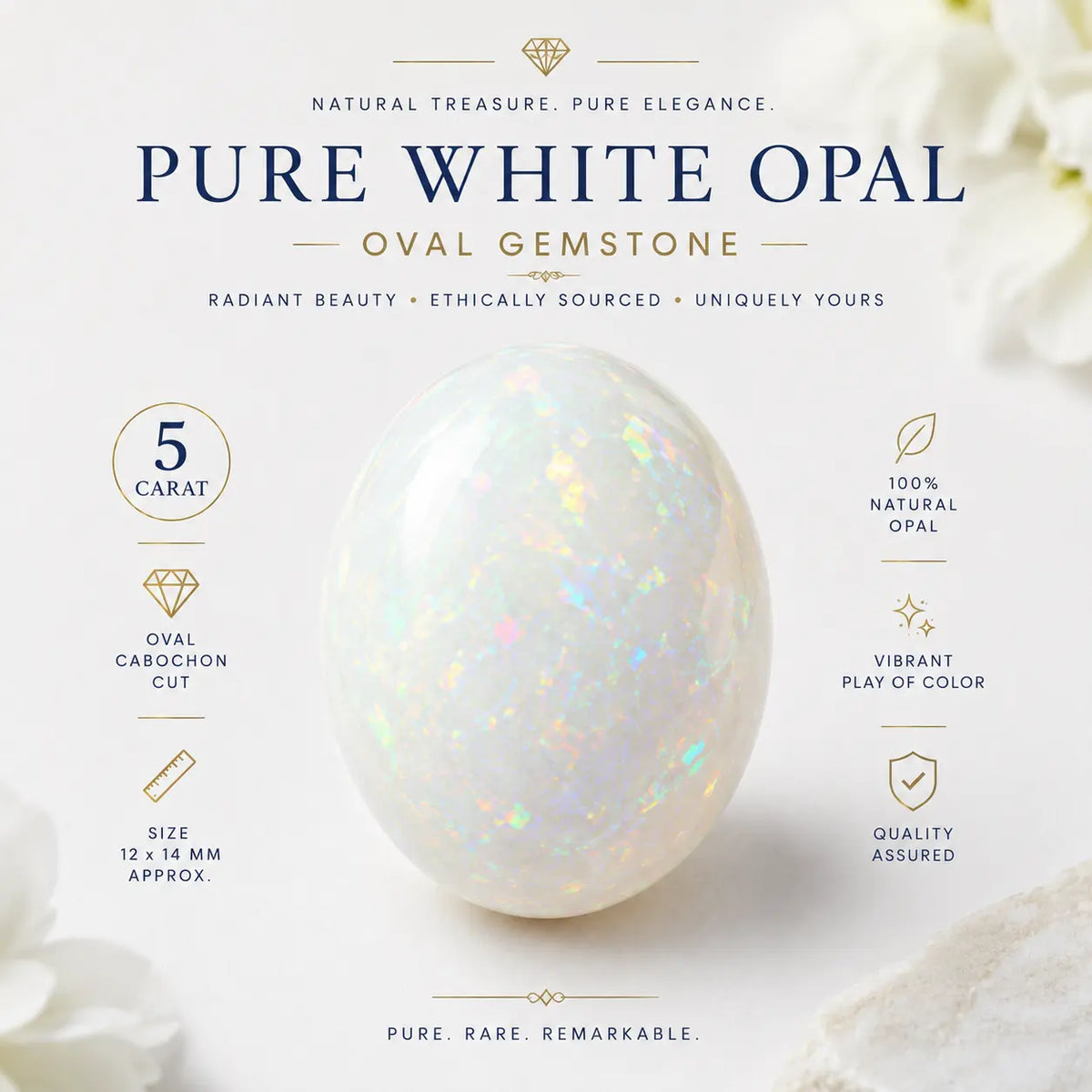White Opal 5 Carat