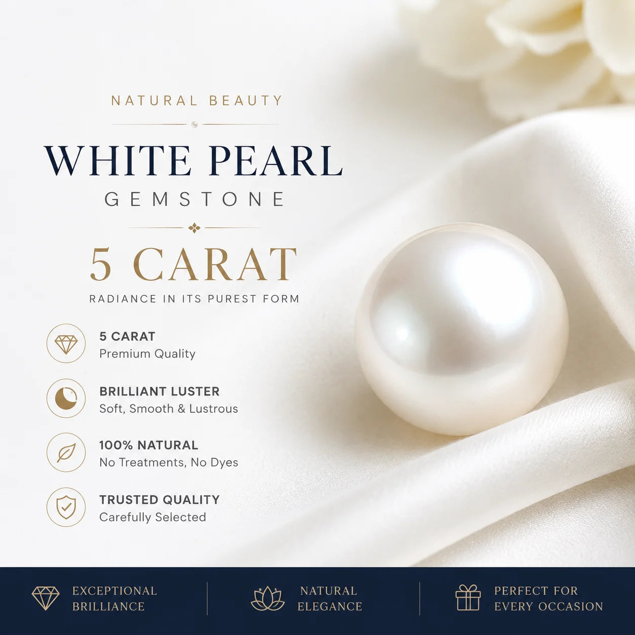 White Pearl 5 Carat