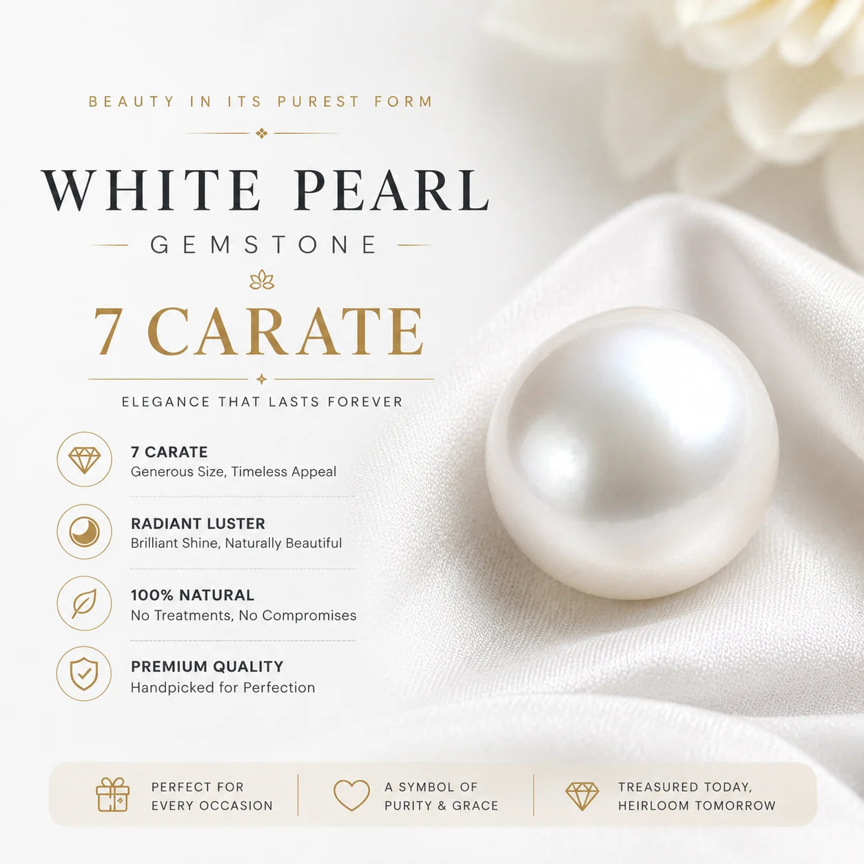 White Pearl 7 Carat