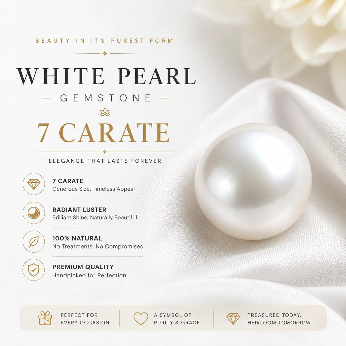 White Pearl 7 Carat