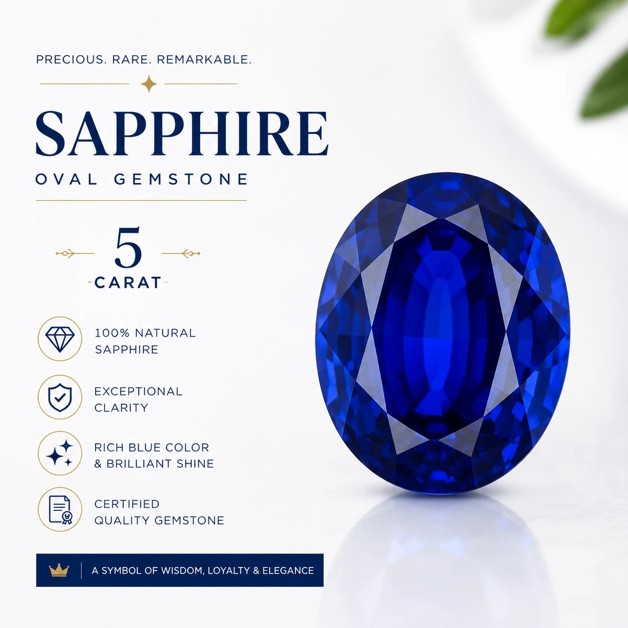 Blue Sapphire 5 Carat